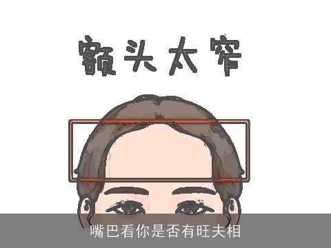 嘴巴看你是否有旺夫相