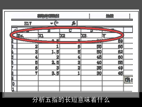 分析五指的长短意味着什么
