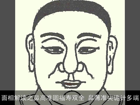 面相解读之鼻高准圆福寿双全 鼻薄准尖诡计多端