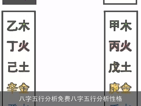 八字五行分析免费八字五行分析性格