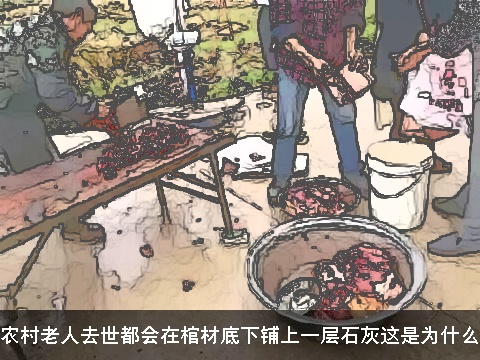 农村老人去世都会在棺材底下铺上一层石灰这是为什么