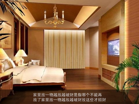 家里放一物越放越破财是指哪个不能再放了家里放一物越放越破财放这些才招财