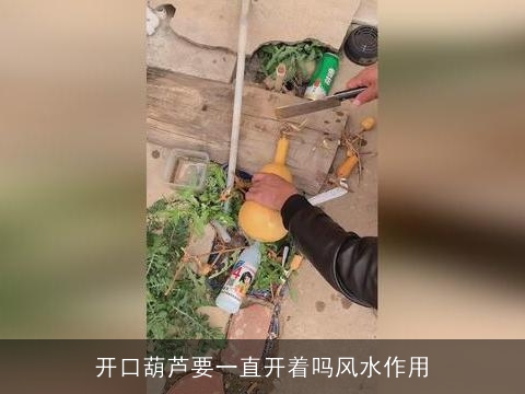 开口葫芦要一直开着吗风水作用
