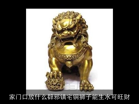 家门口放什么辟邪镇宅铜狮子能生水可旺财