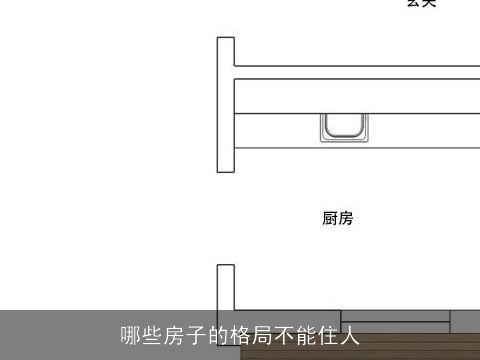 哪些房子的格局不能住人