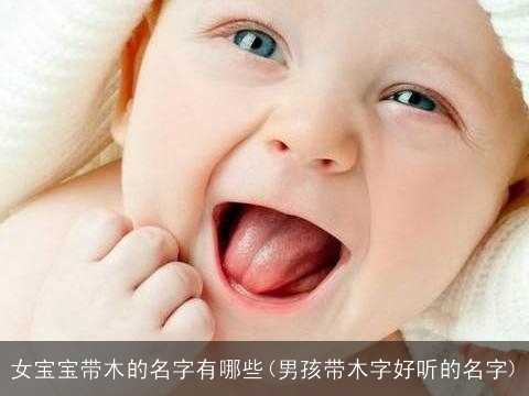 女宝宝带木的名字有哪些(男孩带木字好听的名字)
