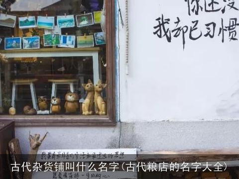 古代杂货铺叫什么名字(古代粮店的名字大全)