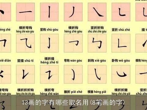 13画的字有哪些取名用(8笔画的字)