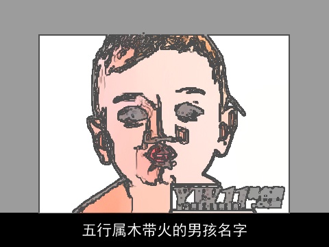 五行属木带火的男孩名字