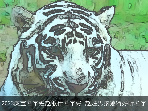 2023虎宝名字姓赵取什名字好 赵姓男孩独特好听名字