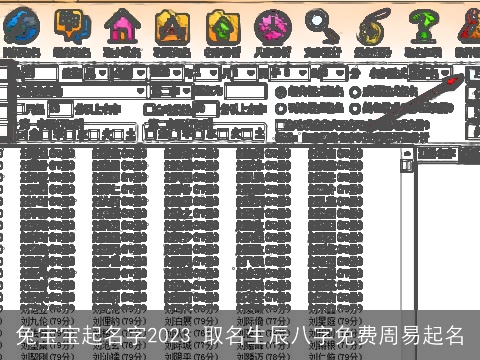 兔宝宝起名字2023 取名生辰八字免费周易起名