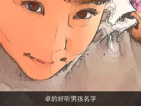 卓的好听男孩名字