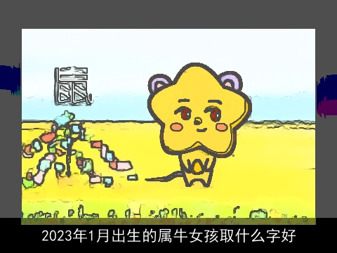 2023年1月出生的属龙女孩取什么字好