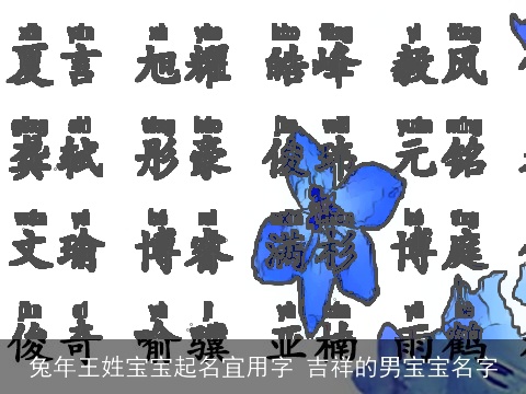 兔年王姓宝宝起名宜用字 吉祥的男宝宝名字