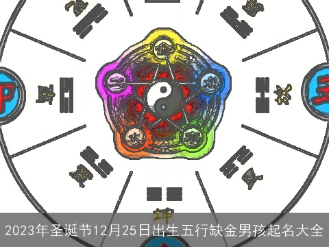 2023年圣诞节12月25日出生五行缺金男孩起名大全