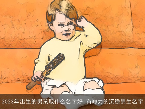 2023年出生的男孩取什么名字好 有魄力的沉稳男生名字