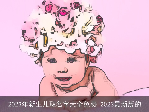 2023年新生儿取名字大全免费 2023最新版的