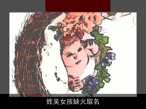 姓吴女孩缺火取名