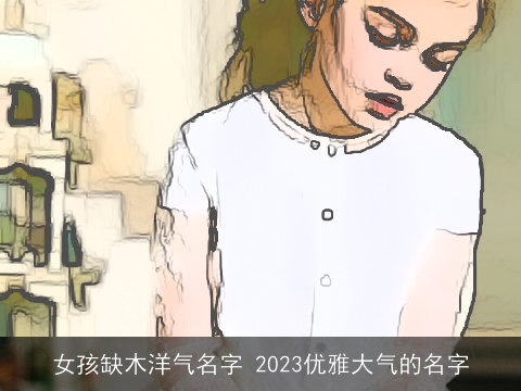 女孩缺木洋气名字 2023优雅大气的名字