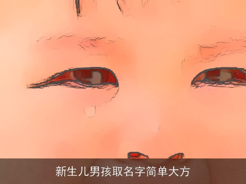 新生儿男孩取名字简单大方