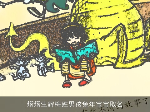 熠熠生辉梅姓男孩兔年宝宝取名