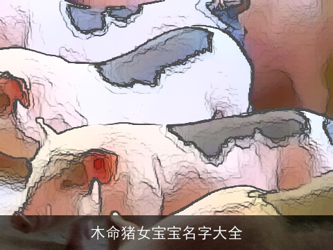 木命猪女宝宝名字大全
