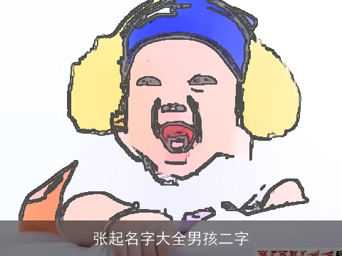 张起名字大全男孩二字