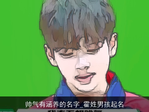 帅气有涵养的名字_霍姓男孩起名