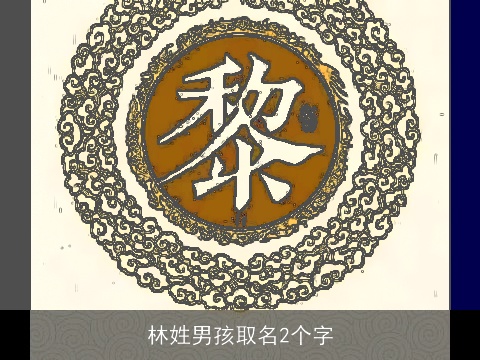 林姓男孩取名2个字