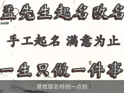 易姓取名特别一点的