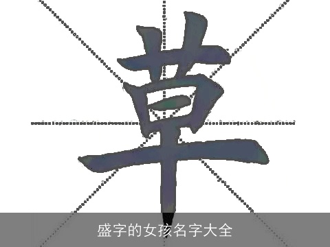 盛字的女孩名字大全
