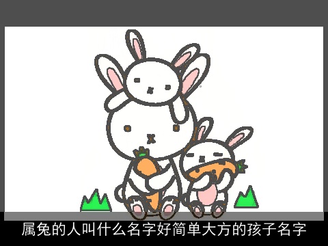 属兔的人叫什么名字好简单大方的孩子名字