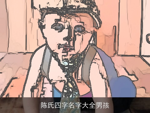 陈氏四字名字大全男孩