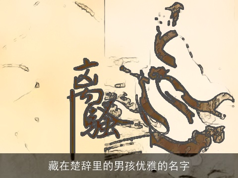藏在楚辞里的男孩优雅的名字 藏在楚辞里的男孩优雅的名字