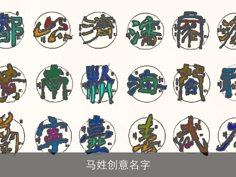 马姓创意名字