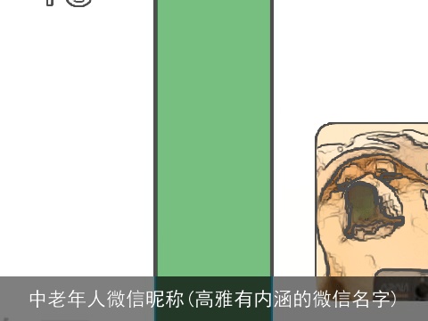 中老年人微信昵称(高雅有内涵的微信名字)