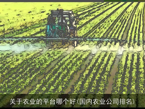 关于农业的平台哪个好(国内农业公司排名)