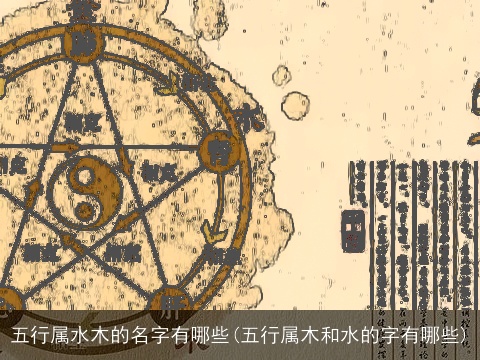 五行属水木的名字有哪些(五行属木和水的字有哪些)