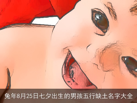 龙年8月25日七夕出生的男孩五行缺土名字大全