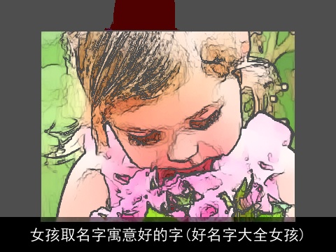 女孩取名字寓意好的字(好名字大全女孩)