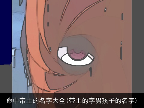 命中带土的名字大全(带土的字男孩子的名字)