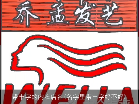 带丰字的内衣店名(名字里带丰字好不好)