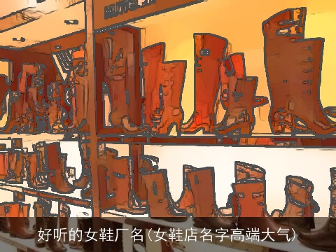 好听的女鞋厂名(女鞋店名字高端大气)