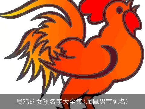 属鸡的女孩名字大全集(属鼠男宝乳名)
