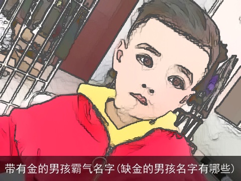 带有金的男孩霸气名字(缺金的男孩名字有哪些)