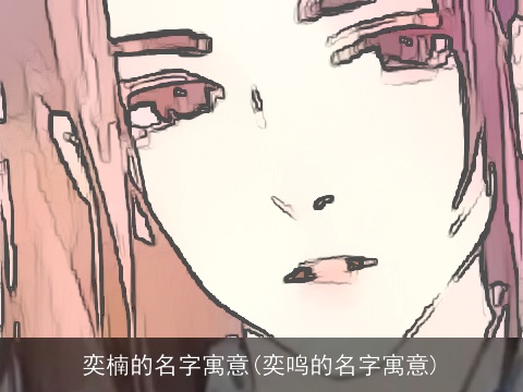 奕楠的名字寓意(奕鸣的名字寓意)