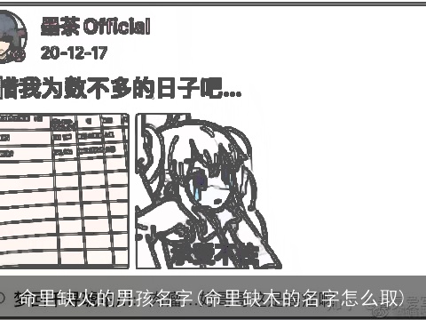 命里缺火的男孩名字(命里缺木的名字怎么取)