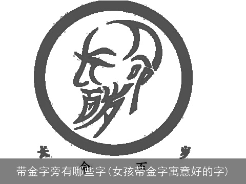 带金字旁有哪些字(女孩带金字寓意好的字)
