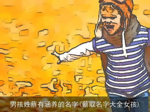 男孩姓蔡有涵养的名字(蔡取名字大全女孩)