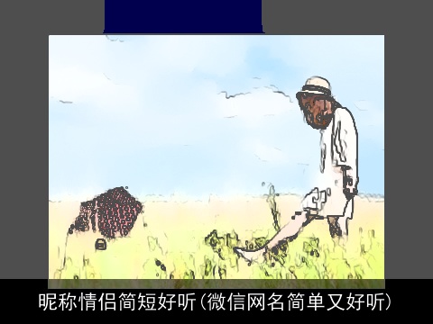 昵称情侣简短好听(微信网名简单又好听)